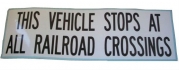 Stops at RailRoad Decal