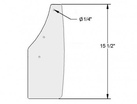 Coach & Equipment - Aluminum Curbside Mud Flap