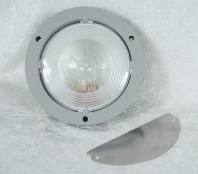 Truck Lite - Clear Step Light and Plate, 4