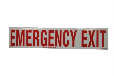 Emergency Exit Decal Bus Part - Decals - Just - Partial Bus Parts Menu