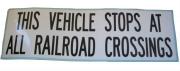 Stops at RailRoad Decal