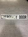 Black Letter Emer. Door Decal