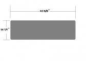 40 3/8 x 14 -1/4 Clear L