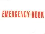 Emergency Exit Decal