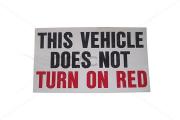 No Turn on Red Decal