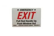 Kinro Emergency Exit Decal